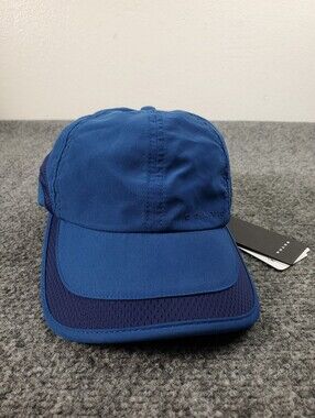 Volvo Fast Dry Hat Cap Spellout Adjustable Strap Back Blue Performance Golf NEW